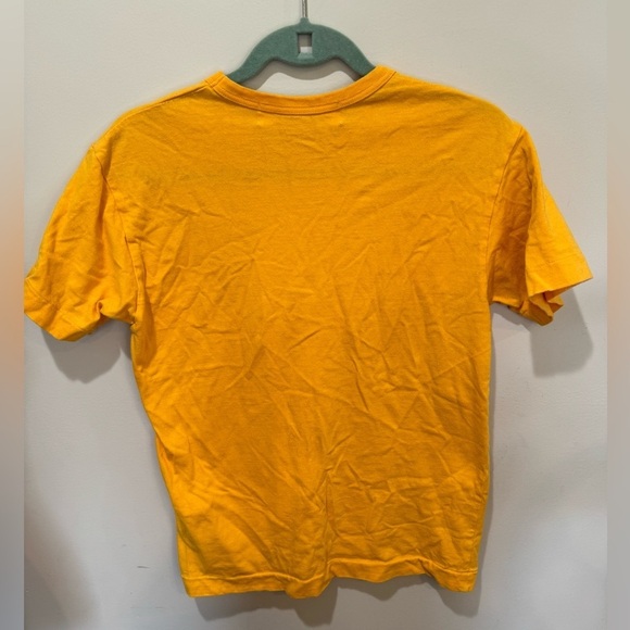 Comme des Garçons PLAY Womens Heart T-Shirt in Yellow - Medium Short Sleeves - Picture 2 of 4